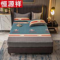 Hengyuanxiang cotton polished bed hat single piece tatami mattress protective cover dust cover thickened cotton bed cover summer