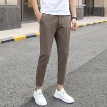 Rich Gui Bird Spring Summer Pendant Sensation Little Western Pants Men Workplace 100 Hitch 90% Small Leggings Pants Slim breathable mens work pants