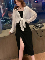 2021 Autumn New Net red tremble sound small man high mature goddess thin light mature fashion two-piece set