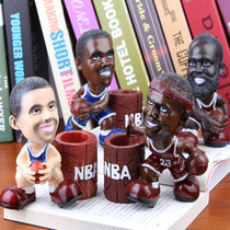 Basketball star Pen Holder piggy bank star character ornaments James Curry Durant Harden creative gift Man
