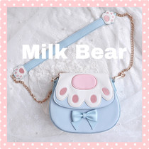 Milk tea Bear * original cute claw bag spot cute cat claw shoulder shoulder bag lolita girl JK bag