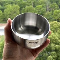 COOKONE Germany 18 10 stainless steel inheritance small bowl household baby childrens bowl 304 eating bowl auxiliary food bowl