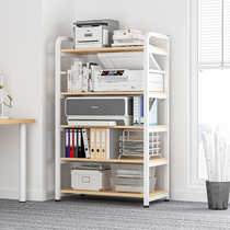 Printer shelve floor multilayer multifunctional storage rack iron art living room office leaning against wall containing shelf shelf