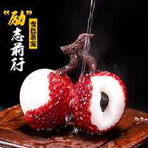 Litchi tea pet ornaments change color shake sound with the same tea pet can raise fine resin crafts tea table ornaments ideas