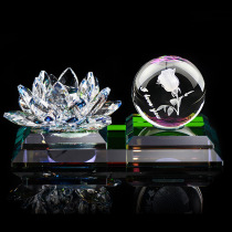 Car perfume ornaments Car crystal Lotus jewelry Car decoration Personality creative perfume seat car car