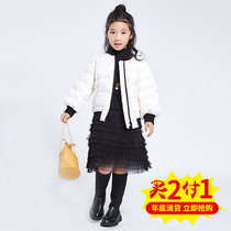 NO series Spring and Autumn girls puffy dress thousand layer cotton childrens clothing cotton A- line dress pleated lace skirt tide children