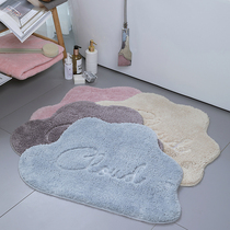 Nordic INS letter cloud shape shorthair bathroom floor mat Bathroom absorbent mat Door mat Bedroom floor mat