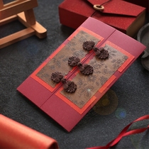 Birthday greeting card diy Chinese Hanfu handmade high-end atmospheric business gifts enterprise custom bronzing Thanksgiving