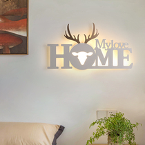 Antler wall lamp modern simple led bedside lamp Nordic creative living room aisle corridor bedroom TV wall decoration