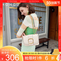 (Special Price Clearing House) Red Valley Womens Bag Fashion Bull Leather Single Shoulder Bag Lady Armband Bag Chain Square Bag H5153139