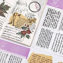 WEEK BAR Silicone transparent seal hand account Fancy English letters Vintage hand account decoration My Dream