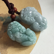 Natural Jade Jade Jadeite A cargo brave best overlord brave yu diao zhui necklace send identification certificate