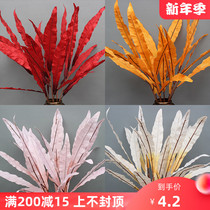 Wedding simulation flower art bird nest leaf fake flower wedding arrangement red champagne flower material road lead flower arrangement silk flower arrangement