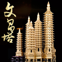 Pushengyin Brass 13th Floor Wenchang Tower 9th Floor 13th Floor Home Ornaments Work Desk Study Desk Flagship Store