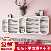 Storage cabinet hanging on the wall Nordic new nail shop shelf Nail glue shelf Nail polish display rack Wall hanging