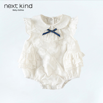 Spot Next kind Summer jumpsuit baby full moon full moon clothes baby lace ha clothes