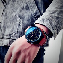 Mens watches mens high school students oversized 50mm youth waterproof sports trend Big Dial machinery