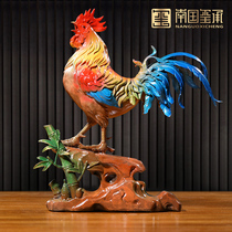 Total Copper Rooster Pendulum Pieces Big Italian Merchants Finance Xuanguan Living room Home Ornament TV Cabinet Decoration Handicraft Swing Piece