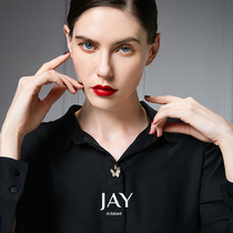 JAY small brooch Womens Mini anti-light buckle summer pin neckline low remedy fixed clothes V collar pin accessories