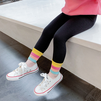 Girls spring and autumn pants children thin leggings spring female baby spring trousers Children Baby wearing foreign atmosphere