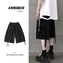  Dark mens shorts mens summer new ins tooling street hip-hop trend brand bf Harajuku style five-point pants