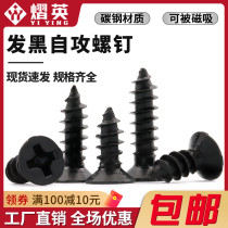 Black Head Cross Self - tapping Screw Iron Black Flat Head Screw Computer Chassis M1 7M2M2 6M3