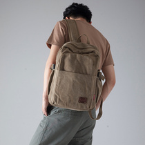 Han Edition Canvas Limited Bookpack Men Leisure College of College Travel Fashion Current Two Shoulder Backpack