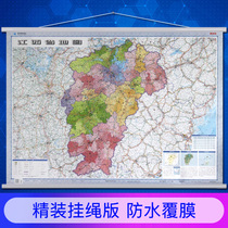 Jiangxi Province map 2021 New Version 1 1x0 8m wall chart the provinces traffic administrative district planet map publishing house sub-provincial series