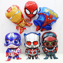 Captain America aluminum film balloon Avengers Spider-man Hulk Iron Man birthday theme party layout