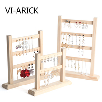 VI-ARICK wooden earring storage rack Jewelry rack Hanging ear clip hanging jam earrings jewelry rack display props