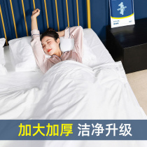 Disposable sheets quilt covers pillowcases bath towels dirty sleeping bags thickened towels hotel supplies travel four-piece sets