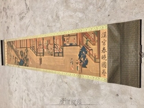 Antique antique calligraphy and painting Han Palace Chunxiao Rong Baozhai large hand-painted scroll figure painting Zhongtang decoration hanging painting