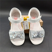 Foreign trade original single baby sandals reinforced wear-resistant small sandals full leather function small childrens shoes 1-4 years old girl sandals