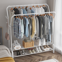 Hangers in iron hangers simple racks cabinets floor drying hangers bedroom simple hanging closets closets Nordic ins