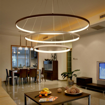 Postmodern chandelier ring fashion simple atmospheric living room lamp creative led Art bedroom study restaurant lamps