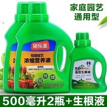 Fleshy flower plant nutrient soil solution universal flower compound fertilizer rooting powder multi-Lingling potted soil hydroponics