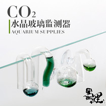 Glass CO2 long-term monitor Grass cylinder carbon dioxide concentration detector Test liquid concentration without water