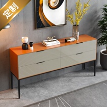 New extremely minimalist dining side cabinet Living room Genguan Cabinet Lockers Modern Minima Close To Wall Cabinet Emma Orange Support Customised