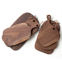 Black walnut whole wood cutting board Bread board Household solid wood cutting board Pizza board Baby food fruit cutting board