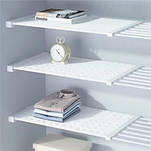 衣柜免打孔伸缩分层隔板收纳架