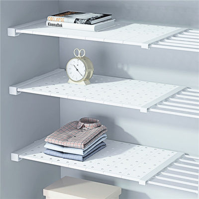 衣柜免打孔伸缩分层隔板收纳架