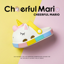 Childrens slippers 2023 new girls summer home bath and anti - slip babys sandals