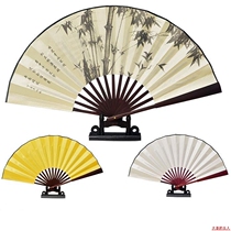  Folding fan Daily use 8 inch 10 inch folding fan male Chinese style silk fan folding fan Ancient style fan blank painting dance day