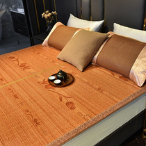 Tianyi summer folding printed grass mat household double-sided 1 8 meters thick 1 5m double bed carbonized living mat