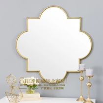 Nordic bathroom mirror cosmetic mirror vanity mirror toilet bathroom porch decorative mirror