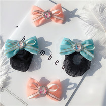 South Korea Tide Boy Hair Accessories Butterfly Knot Hair Clip Girl Velvet Children Fashion Hair Accessories Love Princess Cute Hair Net