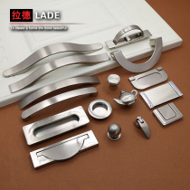 Aluminum alloy nickel brushed handle Modern minimalist wardrobe cabinet door Bathroom bathroom cabinet handle Nordic handle