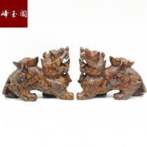 Natural Jade bamboo leaf green NVWA stone decoration living room office decoration feng shui ornaments factory