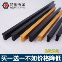 Light extravagant cabinet door golden handle modern minimalist kitchen cabinet drawer cabinet lengthened handle wardrobe black handle Nordic