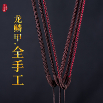 Handmade Buddha brand pendant lanyard Short female necklace rope Jade jade Jade gold Black male thick pendant Neck pullover